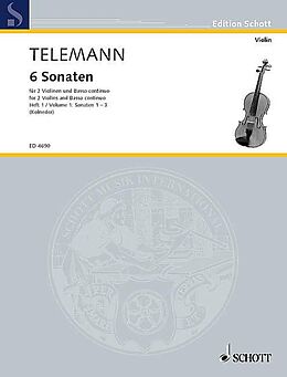 Georg Philipp Telemann Notenblätter 6 Sonaten Band 1 (Nr.1-3)