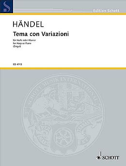 Georg Friedrich Händel Notenblätter Tema con variazioni