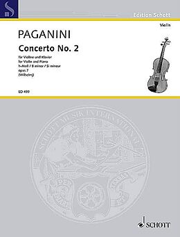 Nicolò Paganini Notenblätter Concerto Nr. 2 h-Moll op. 7