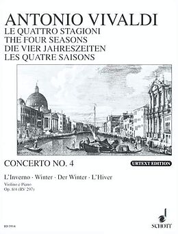 Antonio Vivaldi Notenblätter Die vier Jahreszeiten op. 8/4 RV 297/PV 442