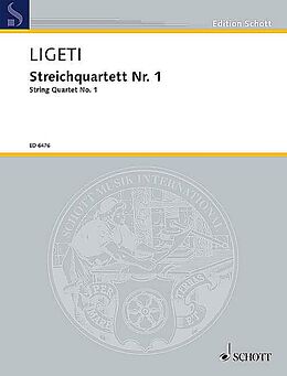 György Ligeti Notenblätter Streichquartett Nr. 1