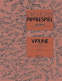  Notenblätter Orchester-Probespiel Violine Band 2