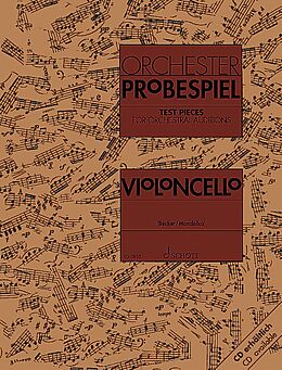  Notenblätter Orchester-Probespiel Violoncello