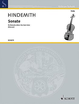 Paul Hindemith Notenblätter Sonate