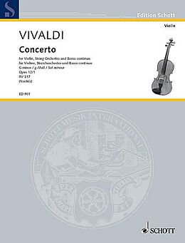Antonio Vivaldi Notenblätter Concerto g-Moll op.12,1