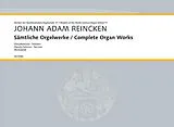 Johann Adam Reincken Notenblätter Sämtliche Orgelwerke 11