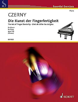 Carl Czerny Notenblätter Kunst der Fingerfertigkeit op.740