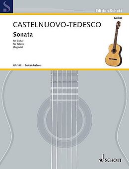 Mario Castelnuovo-Tedesco Notenblätter Sonate