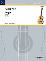 Isaac Manuel Albéniz Notenblätter Tango op.165,2
