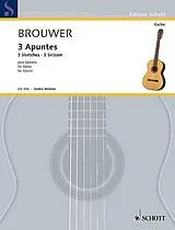 Leo Brouwer Notenblätter 3 Skizzen