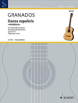 Enrique Granados Notenblätter Danza espagnola op.37,5