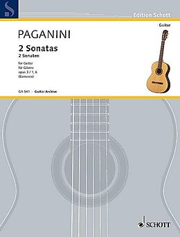 Nicolò Paganini Notenblätter 2 Sonaten op.3,1 und op.3,6