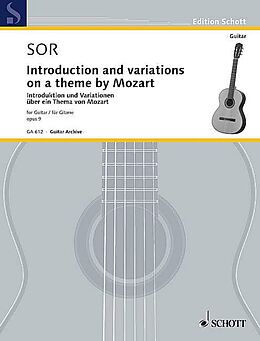 Fernando Sor Notenblätter Introduction und Variationen über ein Thema von Mozart op.9