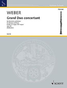 Carl Maria von Weber Notenblätter Grand duo concertant Es-Dur op.48