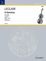 Jean Marie l'Ainé Leclair Notenblätter Sechs Sonaten op. 12 Heft 1