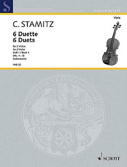 Karl Philipp Stamitz Notenblätter 6 Duette Band 1 (Nr.1-3)