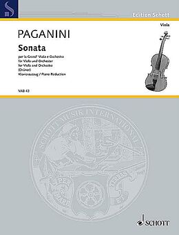 Nicolò Paganini Notenblätter Sonata