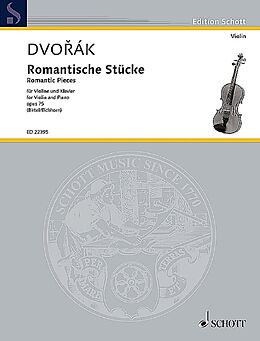 Antonin Leopold Dvorak Notenblätter Romantische Stücke op.75