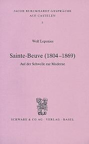 Kartonierter Einband Sainte-Beuve (1804-1869) von Wolf Lepenies