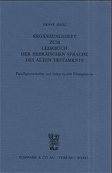 Ergänzungsheft zum Lehrbuch der Hebräischen Sprache