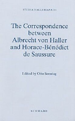 Fester Einband Studia Halleriana / Correspondence between Albrecht von Haller and Horace-Bénédict de Saussure von 