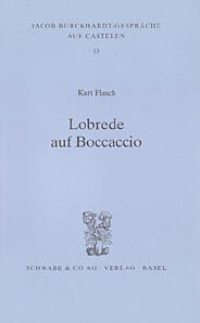Kartonierter Einband Lobrede auf Boccaccio von Kurt Flasch