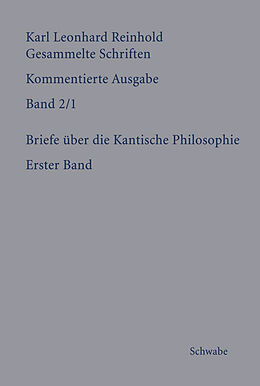Kartonierter Einband Briefe über die Kantische Philosophie von Karl Leonhard Reinhold