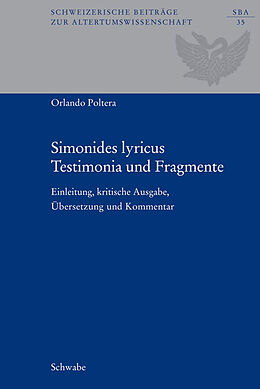 Fester Einband Simonides lyricus. Testimonia und Fragmente von Simonides von Keos