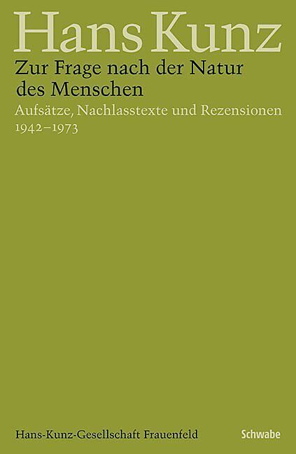 Zur Frage nach der Natur des Menschen