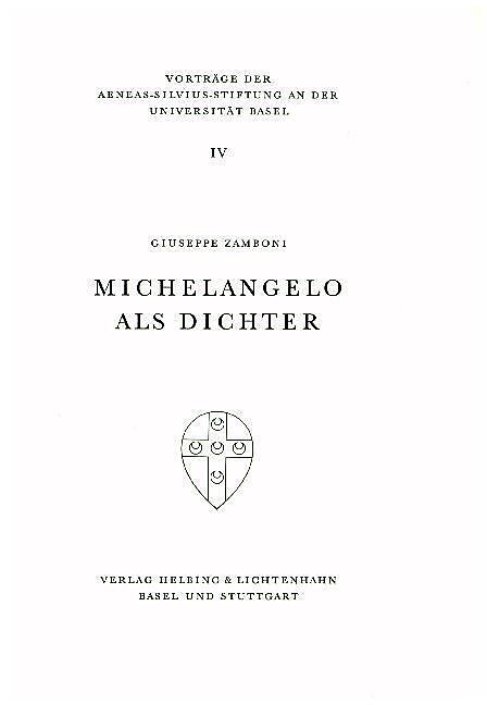 Michelangelo als Dichter