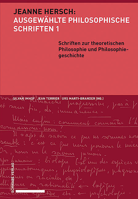 Schriften zur theoretischen Philosophie und Philosophiegeschichte