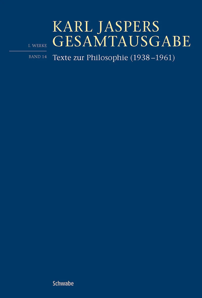 Texte zur Philosophie (19381961)