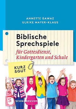 Kartonierter Einband Biblische Sprechspiele von Annette Gawaz, Ulrike Mayer-Klaus