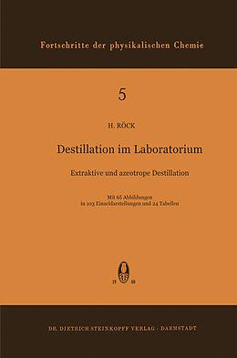 Kartonierter Einband Destillation im Laboratorium von H. Röck