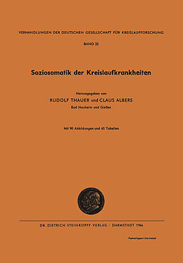 Kartonierter Einband Soziosomatik der Kreislaufkrankheiten von Rudolf Thauer, Claus Albers