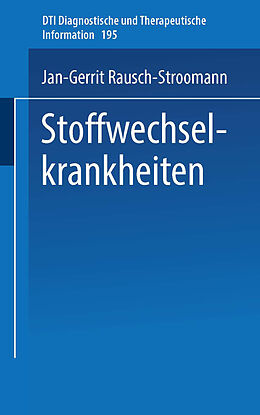 Kartonierter Einband Stoffwechselkrankheiten von J.-G. Rausch-Stroomann