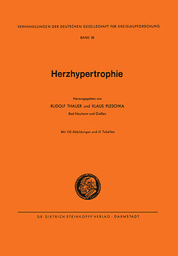 Kartonierter Einband Herzhypertrophie von Rudolf Thauer, Klaus Pleschka