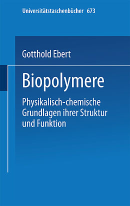 Kartonierter Einband Biopolymere von G. Ebert