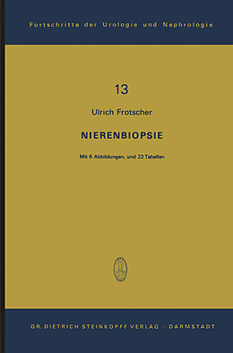 Kartonierter Einband Nierenbiopsie von Ulrich Frotscher