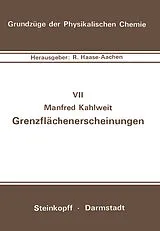 Kartonierter Einband Grenzflächenerscheinungen von M. Kahlweit