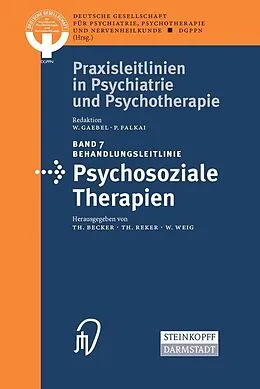 E-Book (pdf) Behandlungsleitlinie Psychosoziale Therapien von Thomas Becker, Thomas Reker, Wolfgang Weig