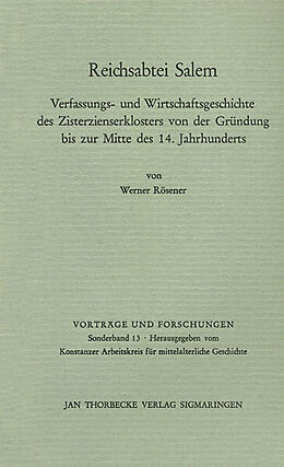 Kartonierter Einband Reichsabtei Salem von Werner Rösener