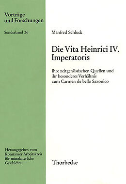 Kartonierter Einband Die Vita Heinrici IV. Imperatoris von Manfred Schluck