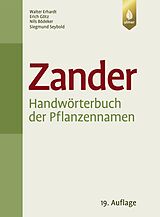 Fester Einband Zander. Handwörterbuch der Pflanzennamen von Walter Erhardt, Erich Götz, Nils Bödeker