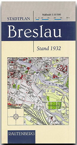 (Land)Karte Karte - Stadtplan BRESLAU - Stand 1932 von 