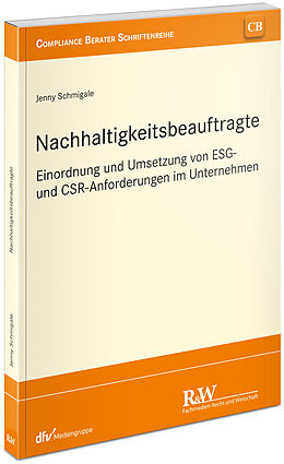 Kartonierter Einband Nachhaltigkeitsbeauftragte von Jenny Schmigale