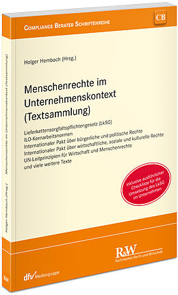 Kartonierter Einband Menschenrechte im Unternehmenskontext (Textsammlung) von 