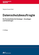 E-Book (pdf) Datenschutzbeauftragte von Stephan Hansen-Oest