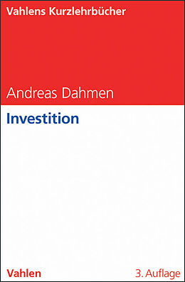 Kartonierter Einband Investition von Andreas Dahmen