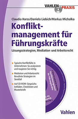 E-Book (pdf) Konfliktmanagement für Führungskräfte von Claudia Harss, Daniela Liebich, Markus Michalka